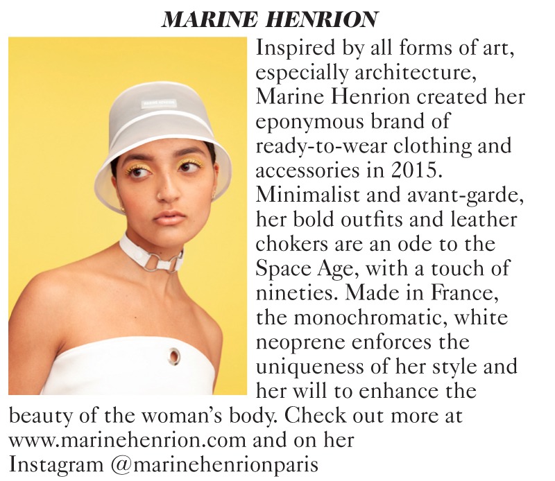 MARINE HENRION ® | Site Officiel Vogue UK - January 2020 
